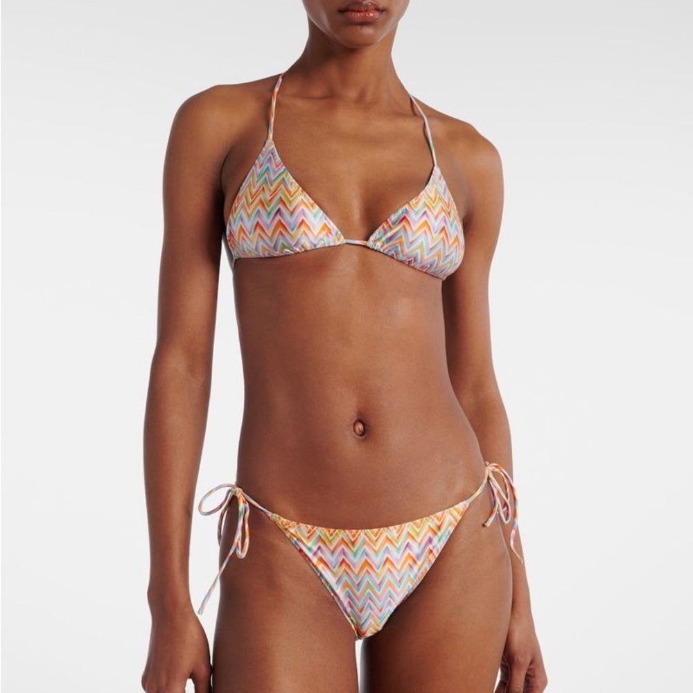 Missoni zig zag chevron bikini set NWT